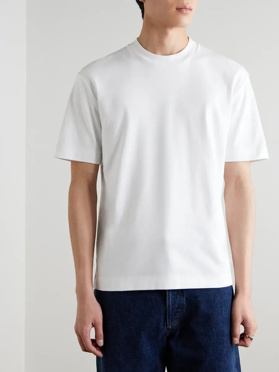 Sunspel Supima Cotton-Jersey T-Shirt - Men | Thumbnail 3 Sunspel Supima Cotton-Jersey T-Shirt - Men | Thumbnail 3