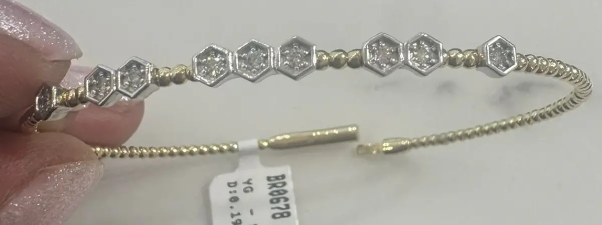 Wish Fine Jewelry Bracelets D:0.19 WYG _Size: 6.75 | Thumbnail 2