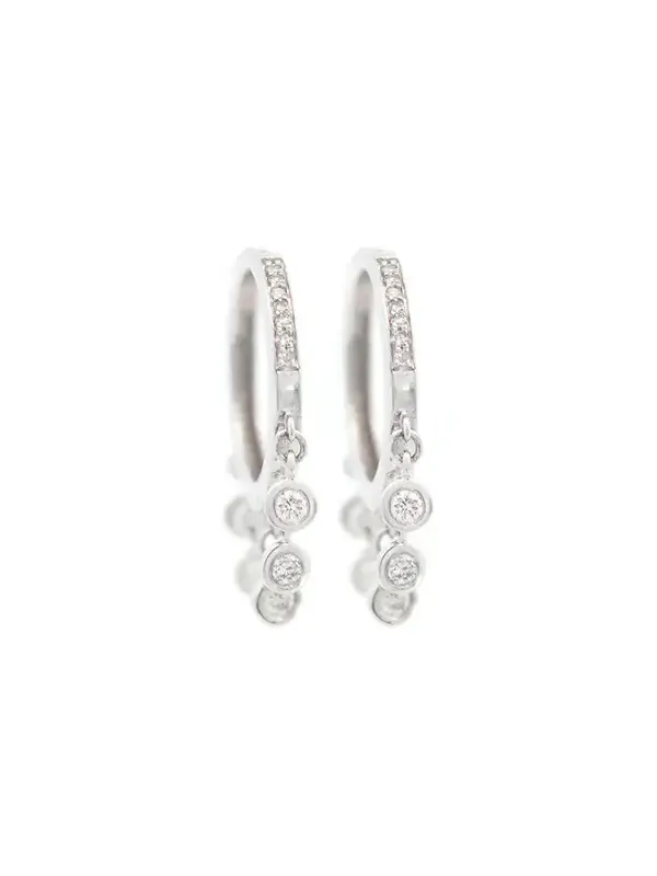 Earrings D:0.42 14KT WHITE GOLD
