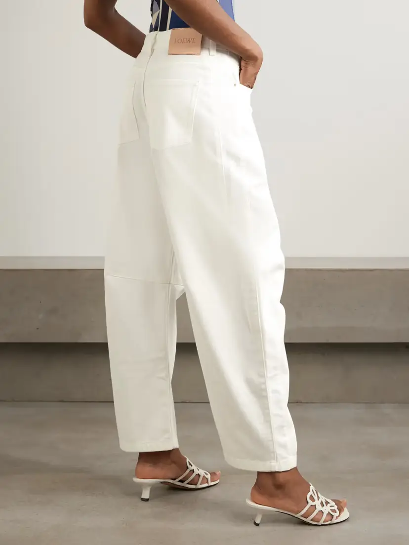 Loewe + Paula's Ibiza Paneled Embellished Mid-rise Barrel-leg Jeans | Thumbnail 4 Loewe + Paula's Ibiza Paneled Embellished Mid-rise Barrel-leg Jeans | Thumbnail 4