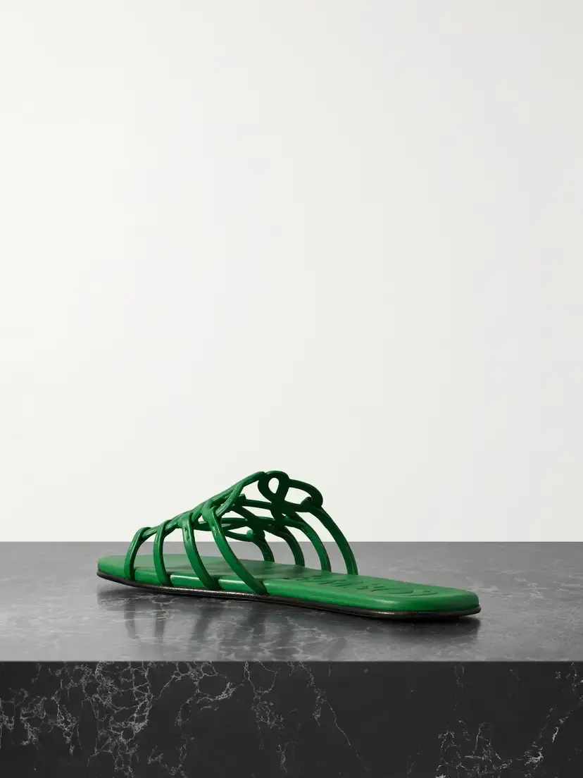 Loewe + Paula's Ibiza Petal Anagram Leather Slides | Thumbnail 3 Loewe + Paula's Ibiza Petal Anagram Leather Slides | Thumbnail 3