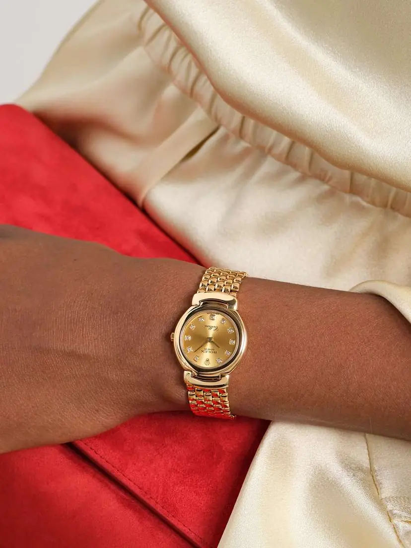 Stephanie Windsor + Rolex Vintage 1993 Cellini 26mm 18-karat Gold Diamond Watch, Ref. No. 6621 | Thumbnail 2 Stephanie Windsor + Rolex Vintage 1993 Cellini 26mm 18-karat Gold Diamond Watch, Ref. No. 6621 | Thumbnail 2