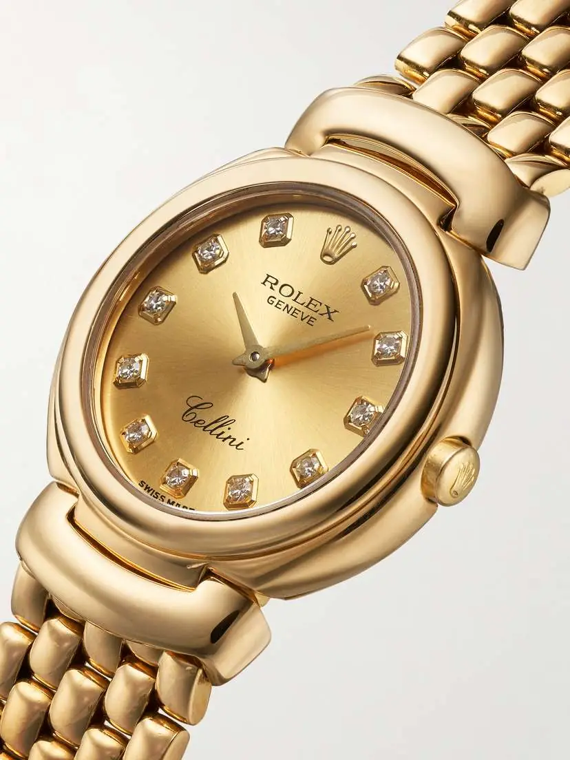 Stephanie Windsor + Rolex Vintage 1993 Cellini 26mm 18-karat Gold Diamond Watch, Ref. No. 6621 | Thumbnail 3 Stephanie Windsor + Rolex Vintage 1993 Cellini 26mm 18-karat Gold Diamond Watch, Ref. No. 6621 | Thumbnail 3