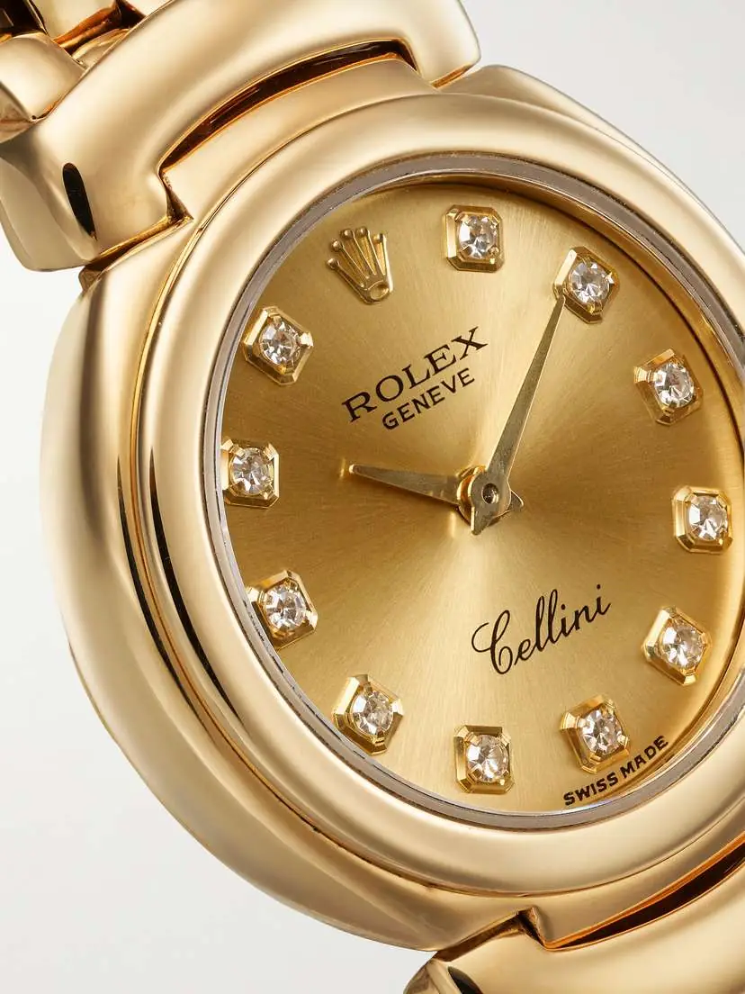 Stephanie Windsor + Rolex Vintage 1993 Cellini 26mm 18-karat Gold Diamond Watch, Ref. No. 6621 | Thumbnail 5 Stephanie Windsor + Rolex Vintage 1993 Cellini 26mm 18-karat Gold Diamond Watch, Ref. No. 6621 | Thumbnail 5