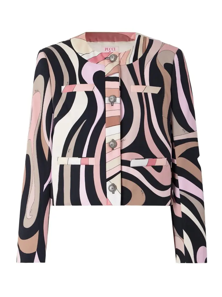 PUCCI Printed Cotton-blend Gabardine Jacket | Image 1 PUCCI Printed Cotton-blend Gabardine Jacket | Image 1