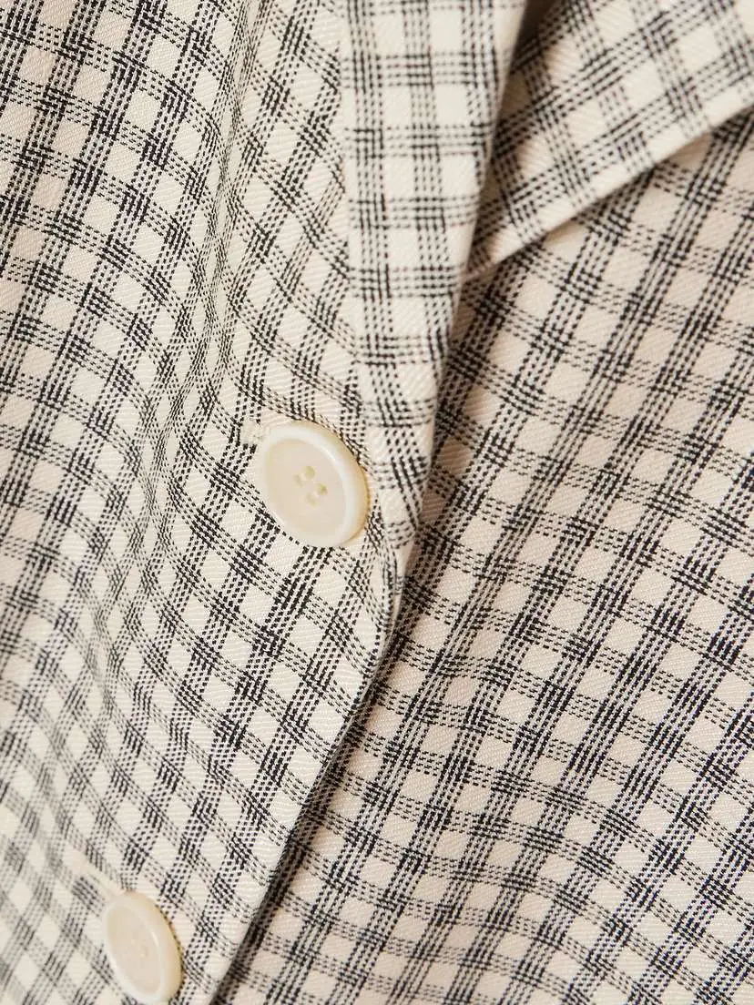 Theory Checked Linen-blend Blazer | Thumbnail 5 Theory Checked Linen-blend Blazer | Thumbnail 5