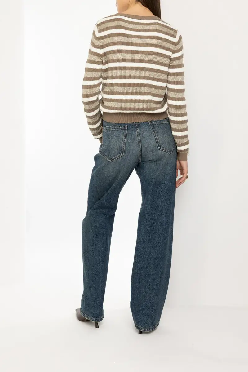 Brunello Cucinelli Marina Stripe Crewneck | Thumbnail 4