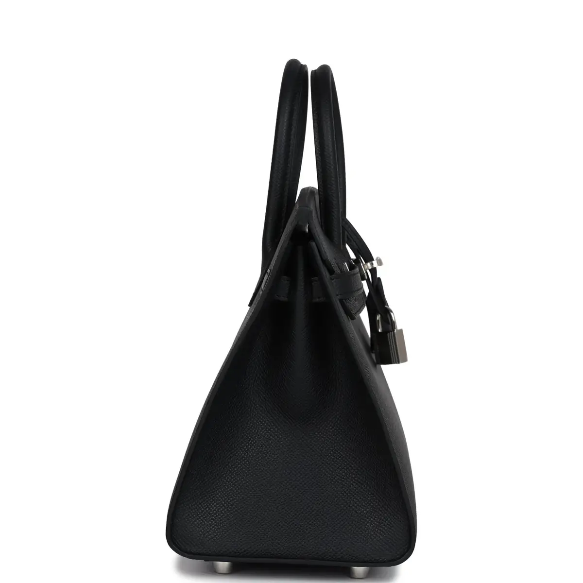 HERMÈS Hermes Birkin Sellier 25 Black Epsom Palladium Hardware | Thumbnail 3