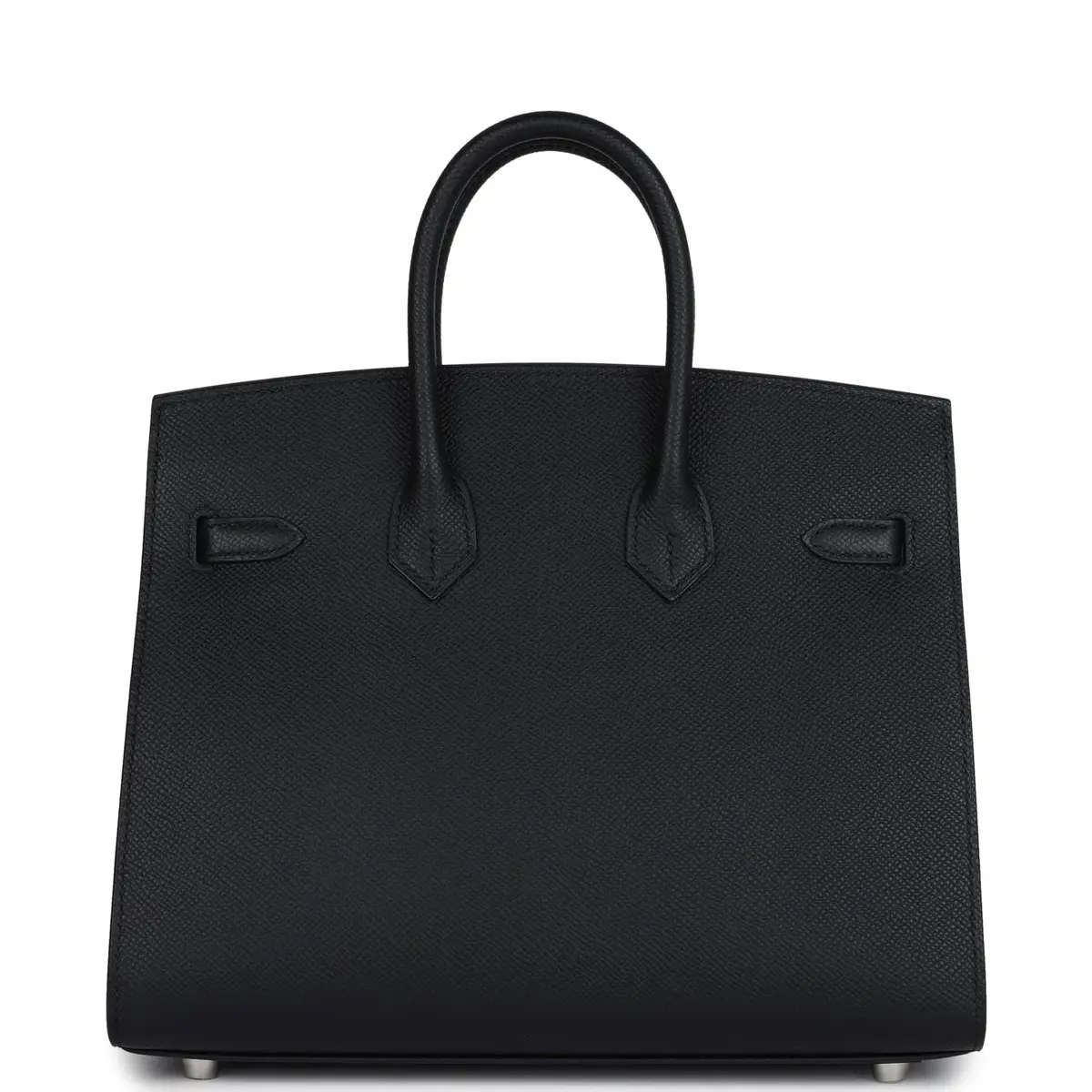 HERMÈS Hermes Birkin Sellier 25 Black Epsom Palladium Hardware | Thumbnail 4
