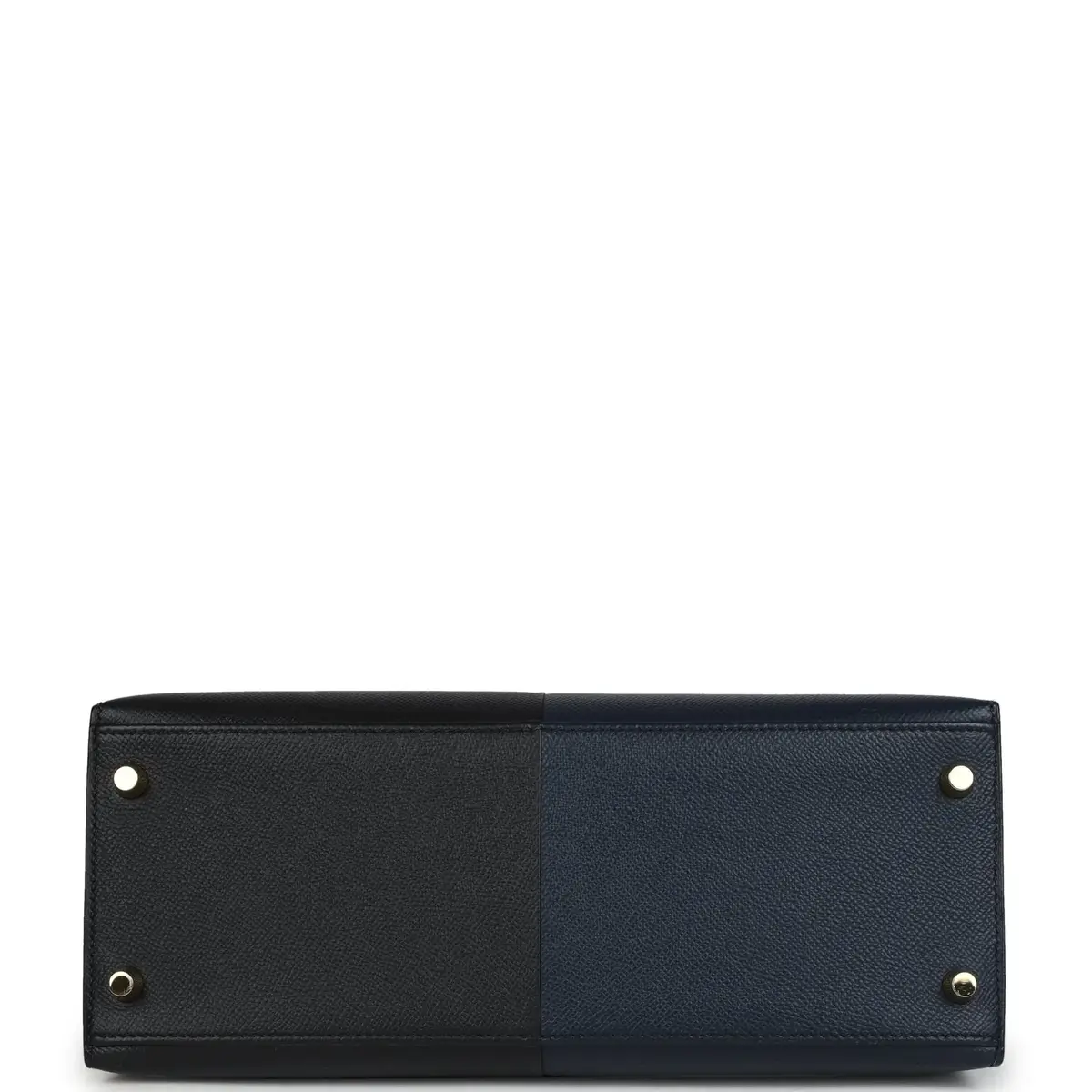 HERMÈS Pre-owned Hermes Kelly Sellier 28 Casaque Bleu Indigo, Black, Bleu Frida Epsom Palladium Hardware | Thumbnail 6 HERMÈS Pre-owned Hermes Kelly Sellier 28 Casaque Bleu Indigo, Black, Bleu Frida Epsom Palladium Hardware | Thumbnail 6