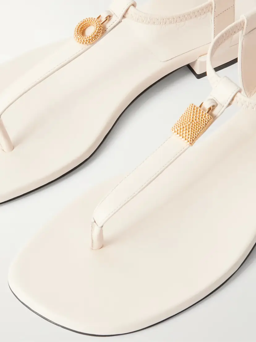 Loro Piana Mindil Embellished Leather Sandals | Thumbnail 4 Loro Piana Mindil Embellished Leather Sandals | Thumbnail 4