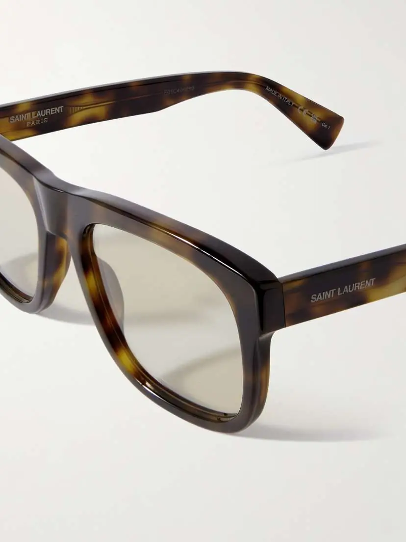 Saint Laurent Eyewear Square-frame Tortoiseshell Acetate Sunglasses | Thumbnail 4 Saint Laurent Eyewear Square-frame Tortoiseshell Acetate Sunglasses | Thumbnail 4