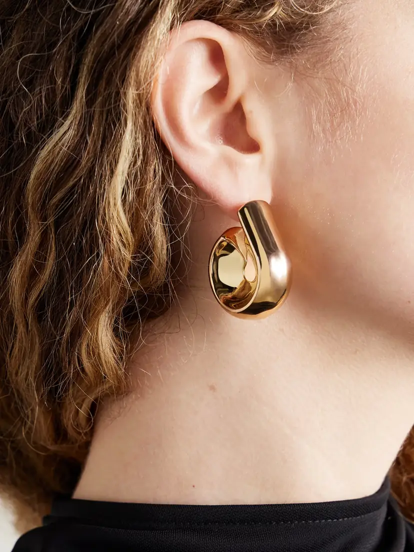 Uncommon Matters Creole Gold-tone Hoop Earrings | Thumbnail 2 Uncommon Matters Creole Gold-tone Hoop Earrings | Thumbnail 2