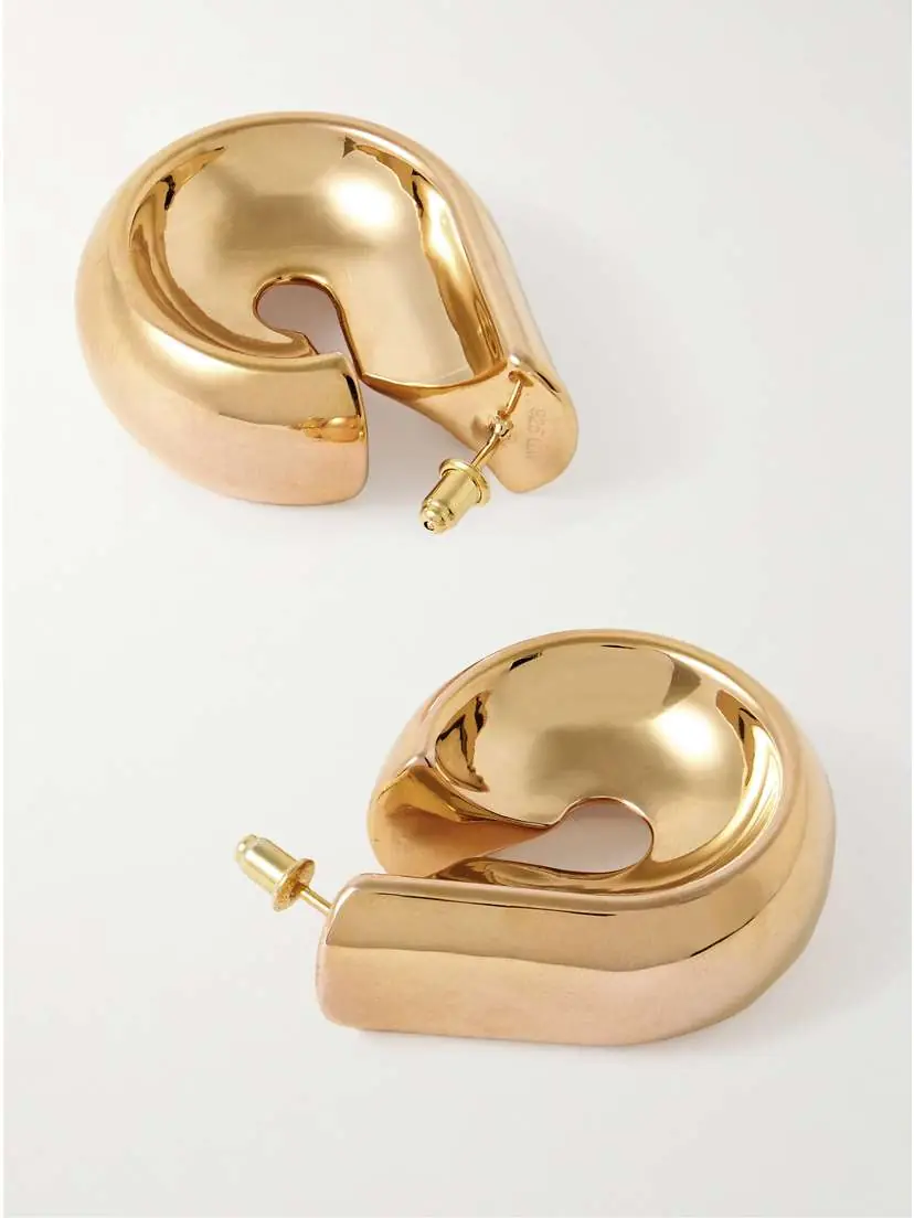 Uncommon Matters Creole Gold-tone Hoop Earrings | Thumbnail 3 Uncommon Matters Creole Gold-tone Hoop Earrings | Thumbnail 3