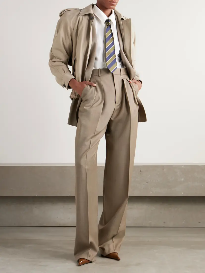 Saint Laurent Double-breasted Wool Suit Jacket | Thumbnail 2