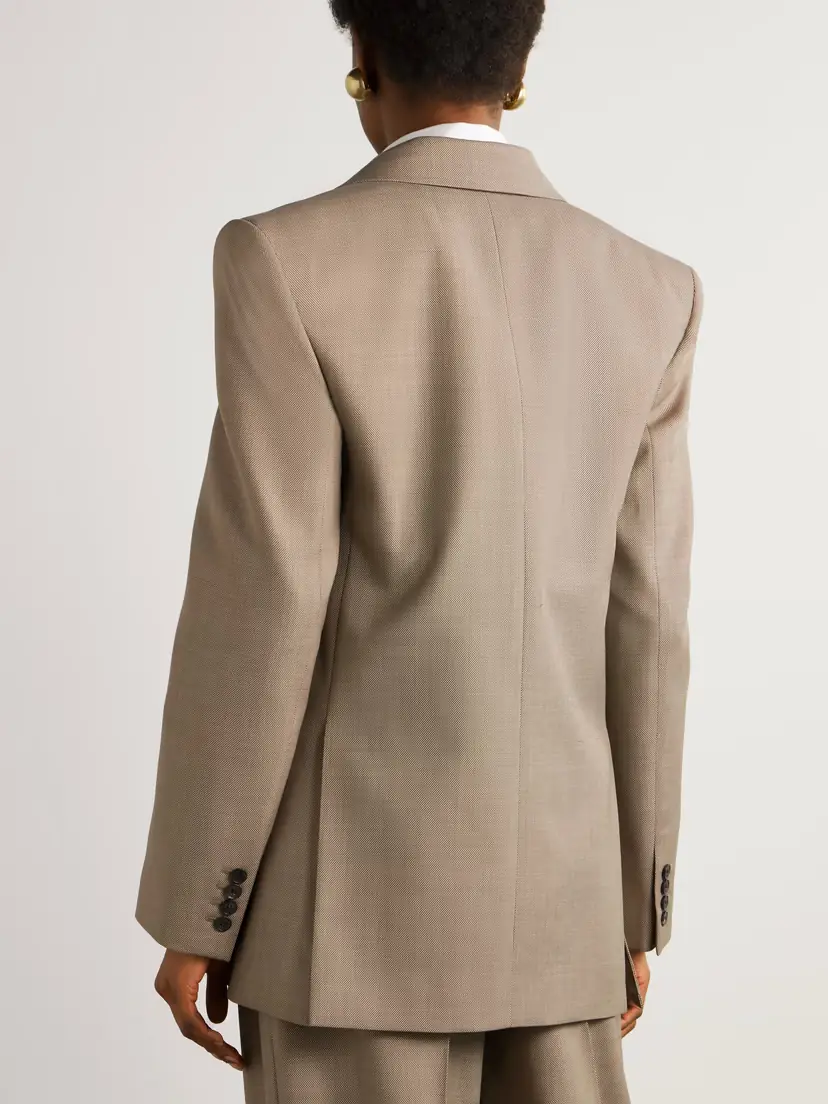 Saint Laurent Double-breasted Wool Suit Jacket | Thumbnail 4