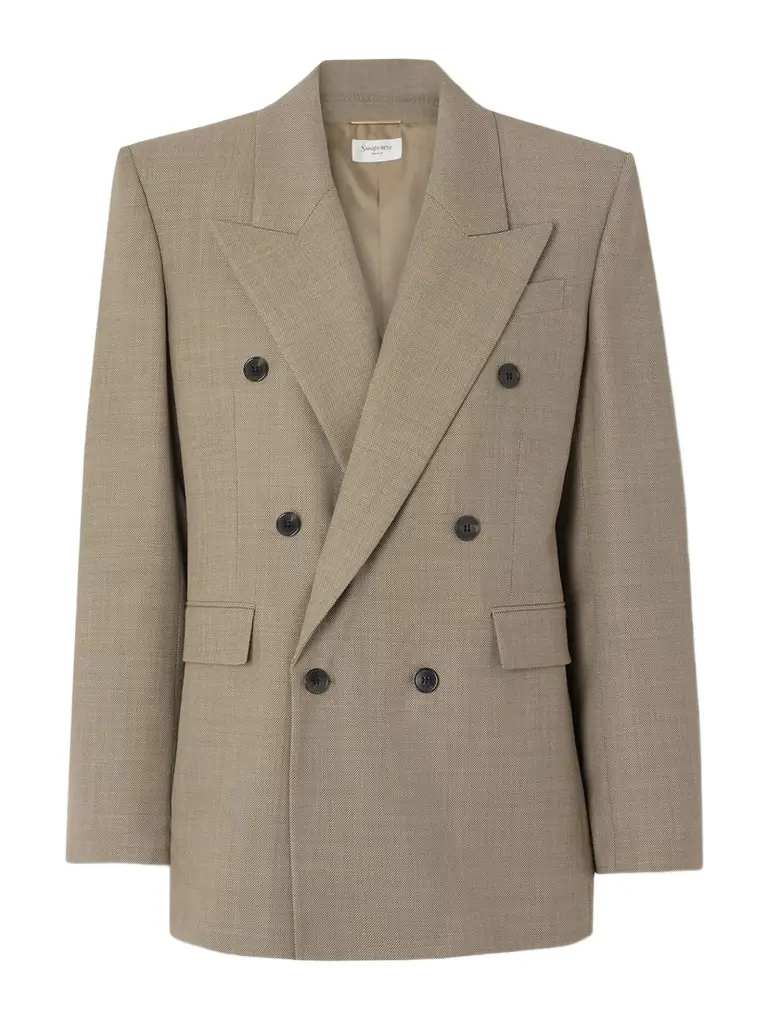Saint Laurent Double-breasted Wool Suit Jacket | Image 1 Saint Laurent Double-breasted Wool Suit Jacket | Image 1