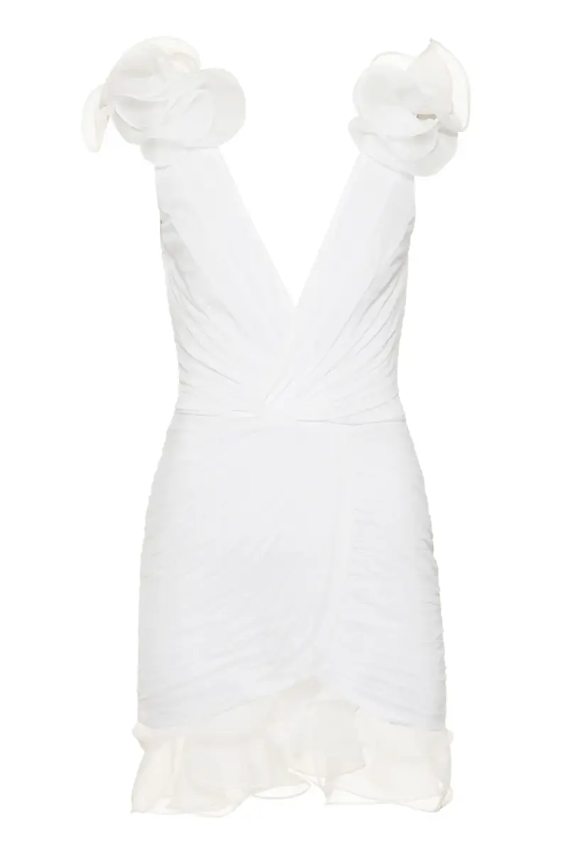 PatBo SILK PLISSE FLUTTER MINI DRESS | Thumbnail 3 PatBo SILK PLISSE FLUTTER MINI DRESS | Thumbnail 3