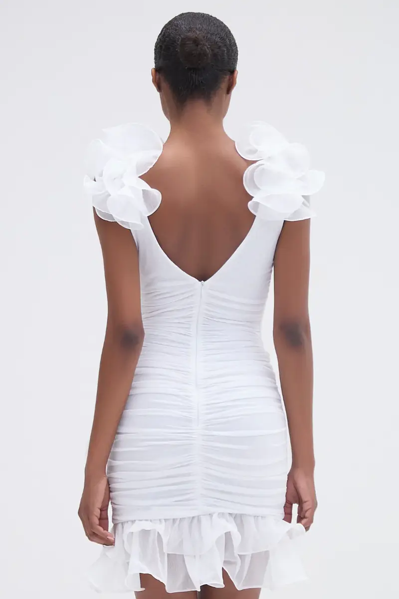 PatBo SILK PLISSE FLUTTER MINI DRESS | Thumbnail 5 PatBo SILK PLISSE FLUTTER MINI DRESS | Thumbnail 5