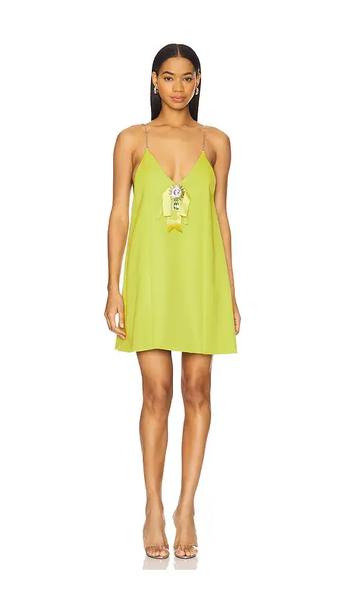 AREA Crystal Embellished Bow Mini Dress | Image 1 AREA Crystal Embellished Bow Mini Dress | Image 1
