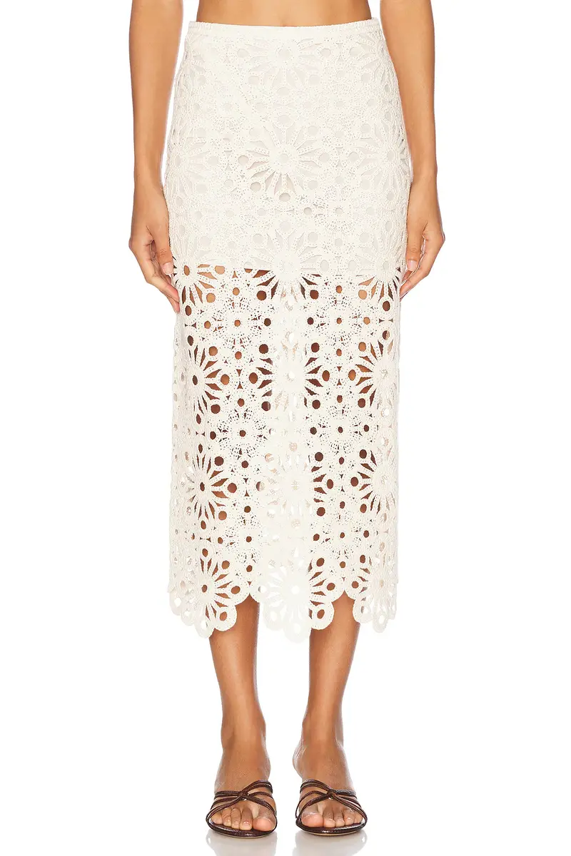 L'Academie Shay Midi Skirt | Thumbnail 3