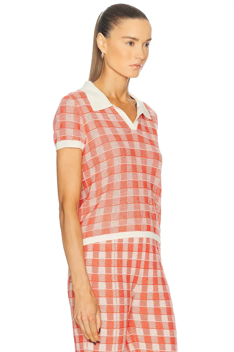 Guest In Residence Gingham Shrunken Polo | Thumbnail 2