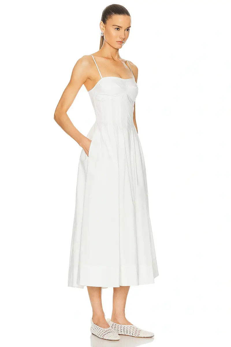 Simkhai Kittiya Sleeveless Midi Dress | Thumbnail 2 Simkhai Kittiya Sleeveless Midi Dress | Thumbnail 2