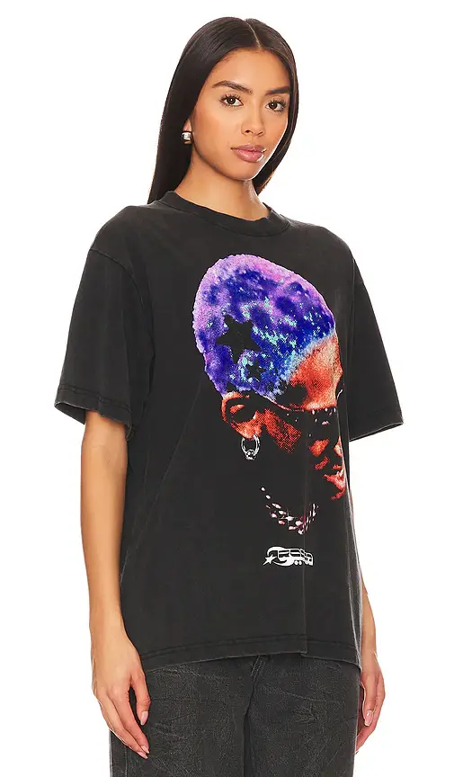 Stadium LA Rodman Purple Stars Tee | Thumbnail 2