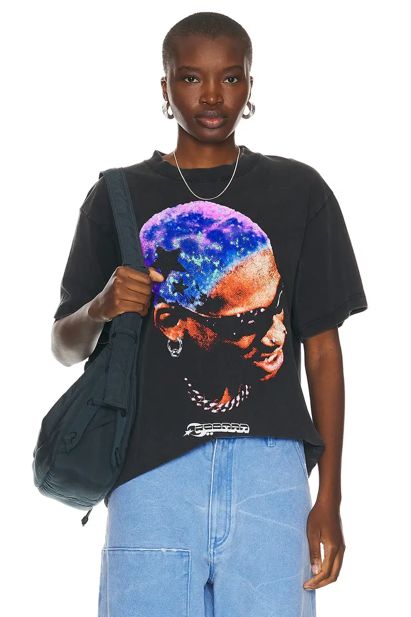 Stadium LA Rodman Purple Stars Tee | Thumbnail 3
