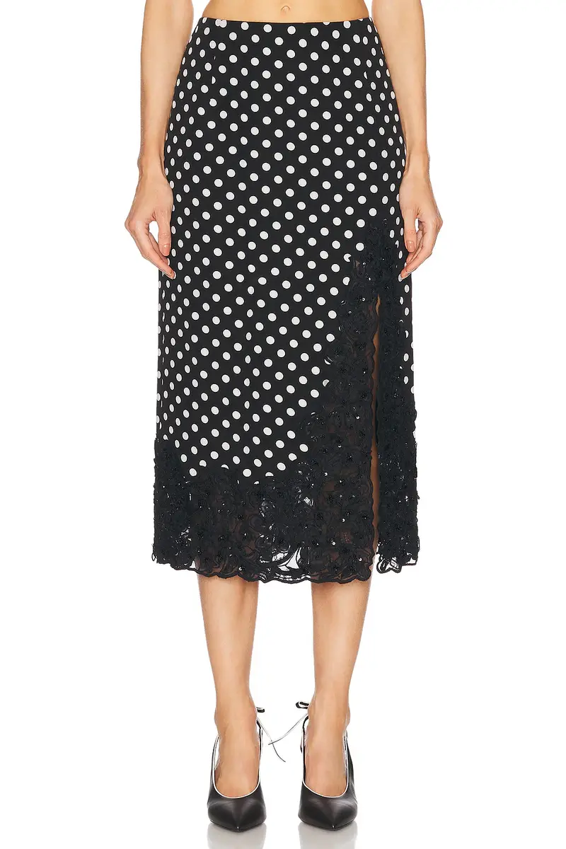 Carolina Herrera Embellished Midi Skirt