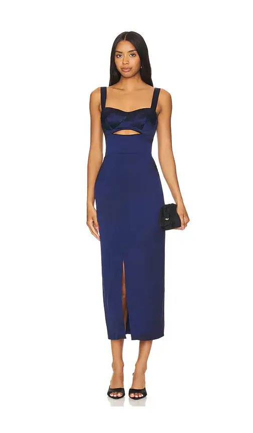 NICHOLAS Gia Corset Midi Dress