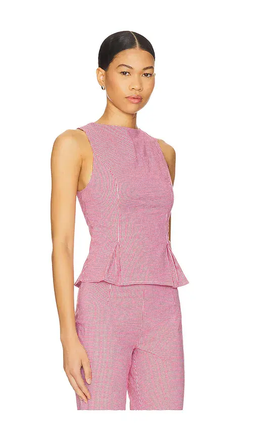 MORE TO COME Drea Peplum Top | Thumbnail 2