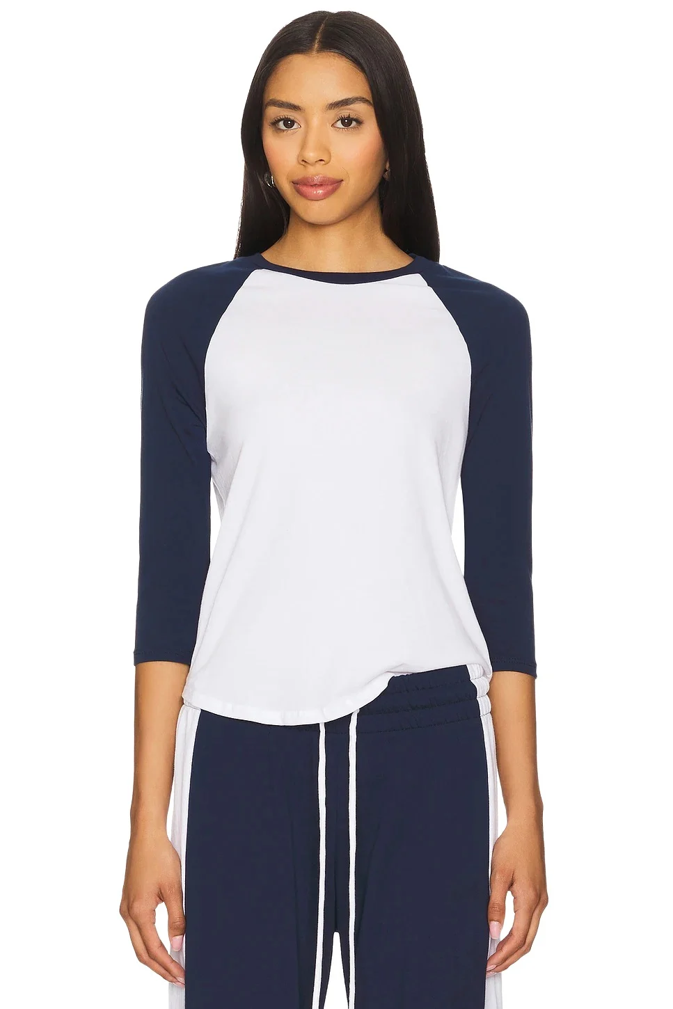 Michael Lauren Katya Raglan 3/4 Sleeve Tee