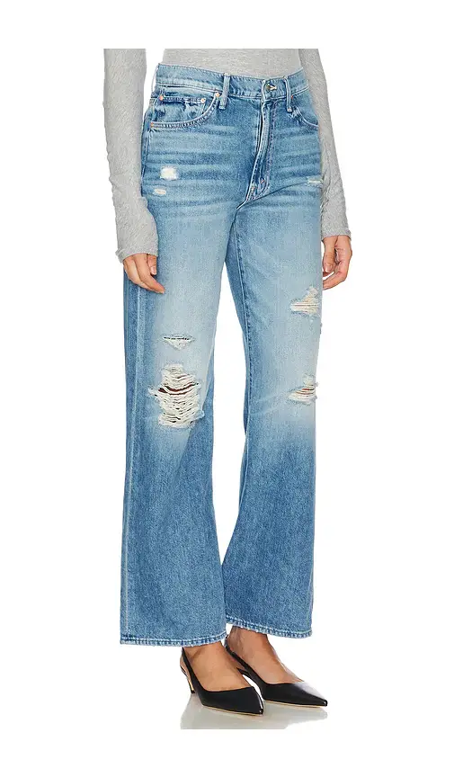 MOTHER Petite Lil'Dodger Sneak Jeans | Thumbnail 2