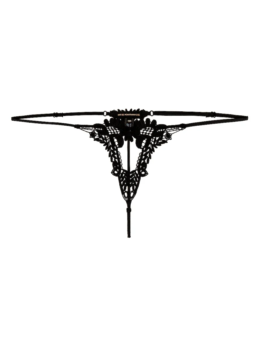 Kiki de Montparnasse Lace Ouvert Thong