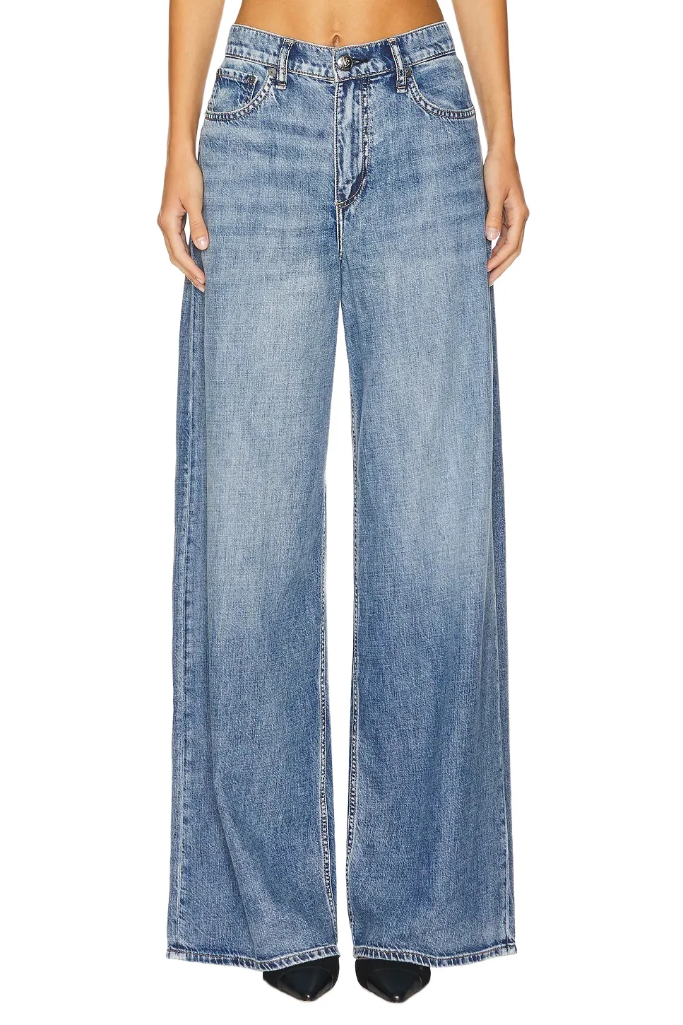rag & bone Featherweight Sofie Wide Leg Jeans