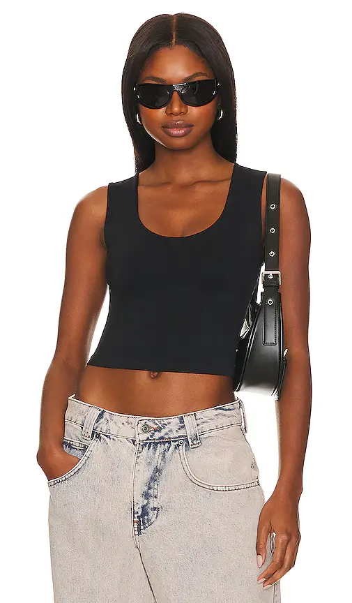 Free People x Intimately FP Clean Lines Muscle Cami In Black