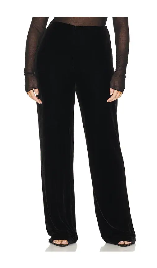 L'Academie Jovie Velvet Pant | Thumbnail 2 L'Academie Jovie Velvet Pant | Thumbnail 2