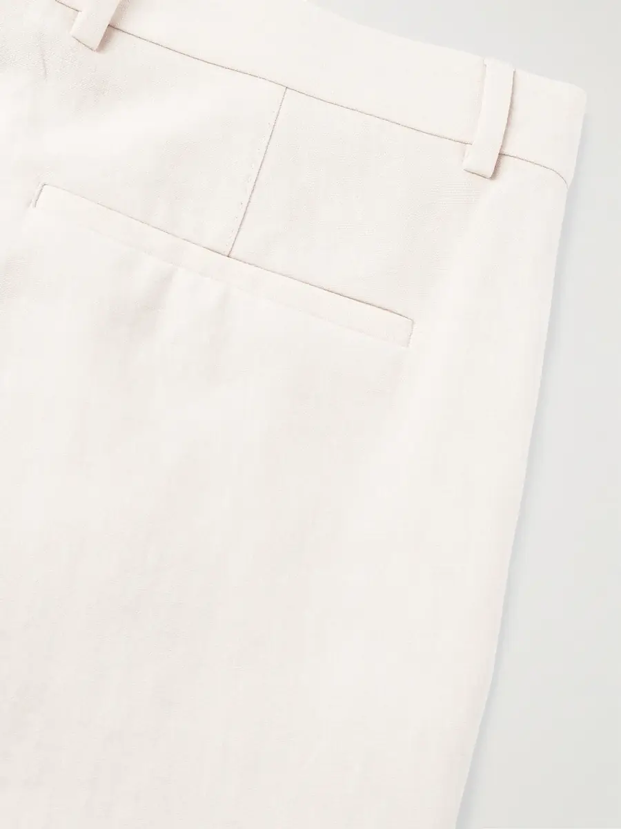 Zegna Slim-Fit Straight-Leg Oasi Linen-Twill Suit Trousers - Men | Thumbnail 5