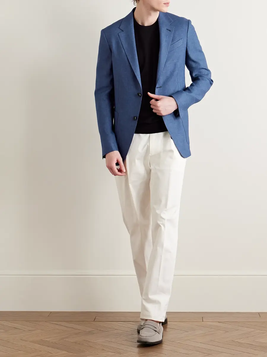Zegna Oasi Linen Suit Jacket - Men | Thumbnail 2