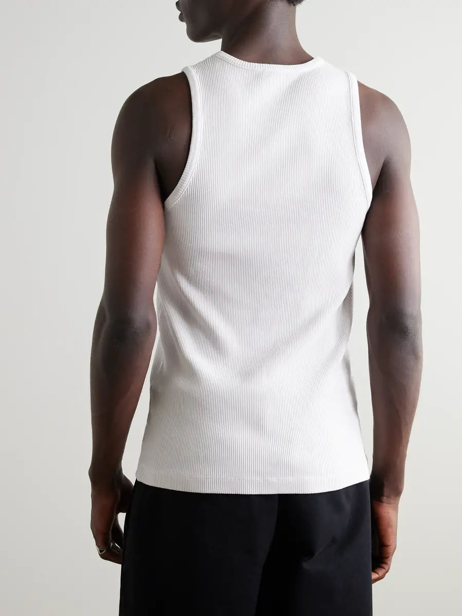 AGOLDE Viggo Ribbed Stretch Organic Cotton and TENCEL™ Lyocell-Blend Tank Top - Men | Thumbnail 4 AGOLDE Viggo Ribbed Stretch Organic Cotton and TENCEL™ Lyocell-Blend Tank Top - Men | Thumbnail 4