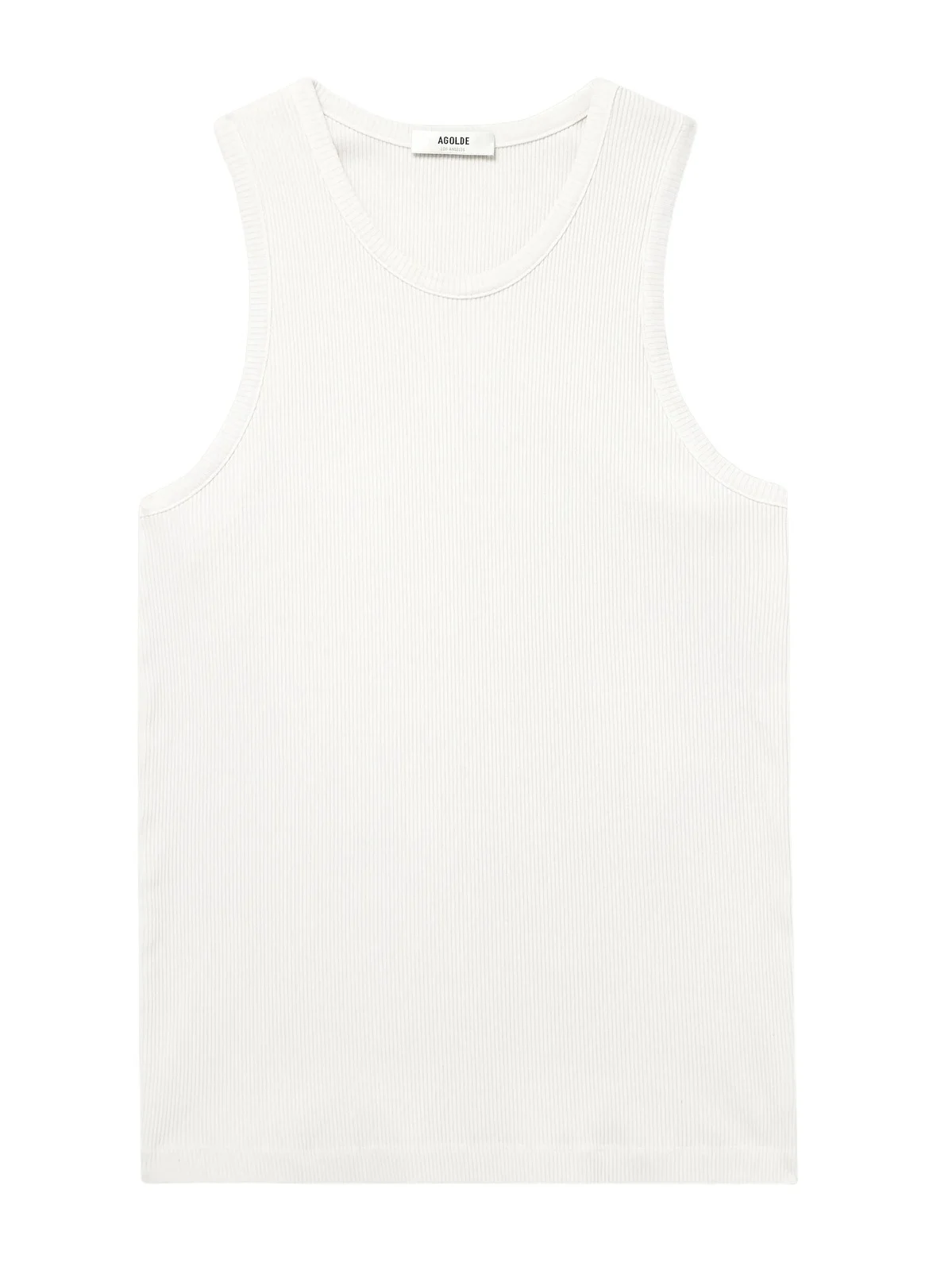 AGOLDE Viggo Ribbed Stretch Organic Cotton and TENCEL™ Lyocell-Blend Tank Top - Men
