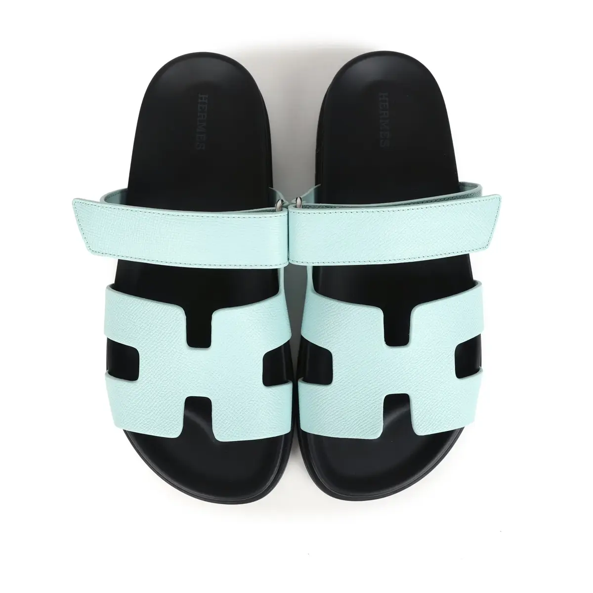 HERMÈS Hermes Chypre Techno Sandals Bleu Cristaux Epsom Palladium Hardware | Thumbnail 7 HERMÈS Hermes Chypre Techno Sandals Bleu Cristaux Epsom Palladium Hardware | Thumbnail 7