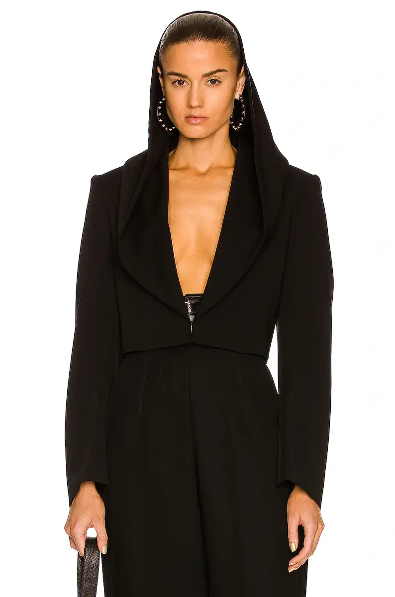 Alaïa Hooded Short Jacket | Thumbnail 2 Alaïa Hooded Short Jacket | Thumbnail 2