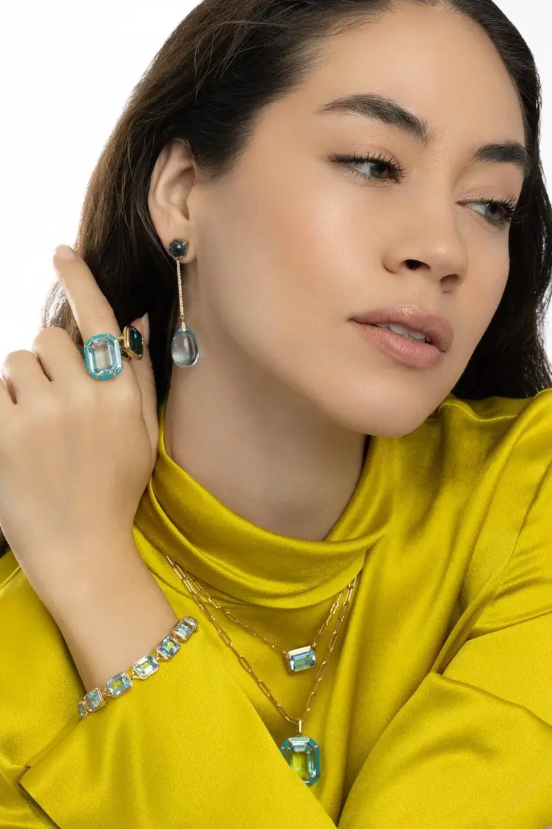 GOSHWARA Blue Topaz Gossip Bracelet | Thumbnail 3