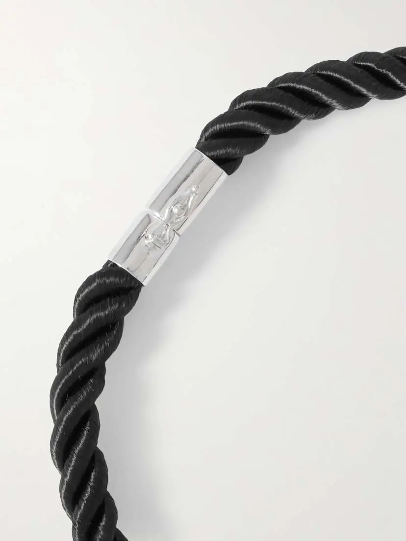 Sophie Buhai Nautilus Silver And Rope Necklace | Thumbnail 3 Sophie Buhai Nautilus Silver And Rope Necklace | Thumbnail 3