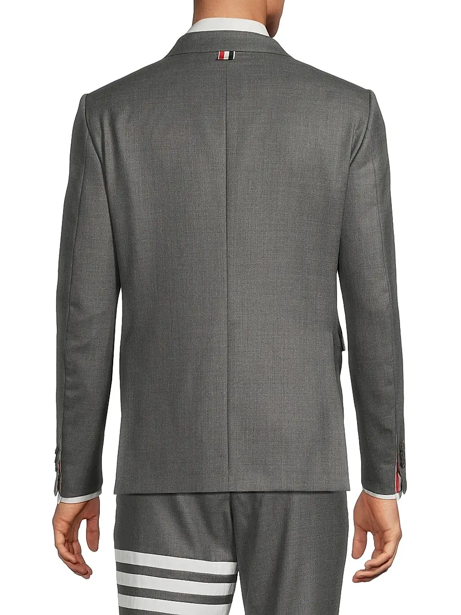 Thom Browne Men's Classic Wool Super 120S Wool Sport Jacket | Thumbnail 5 Thom Browne Men's Classic Wool Super 120S Wool Sport Jacket | Thumbnail 5