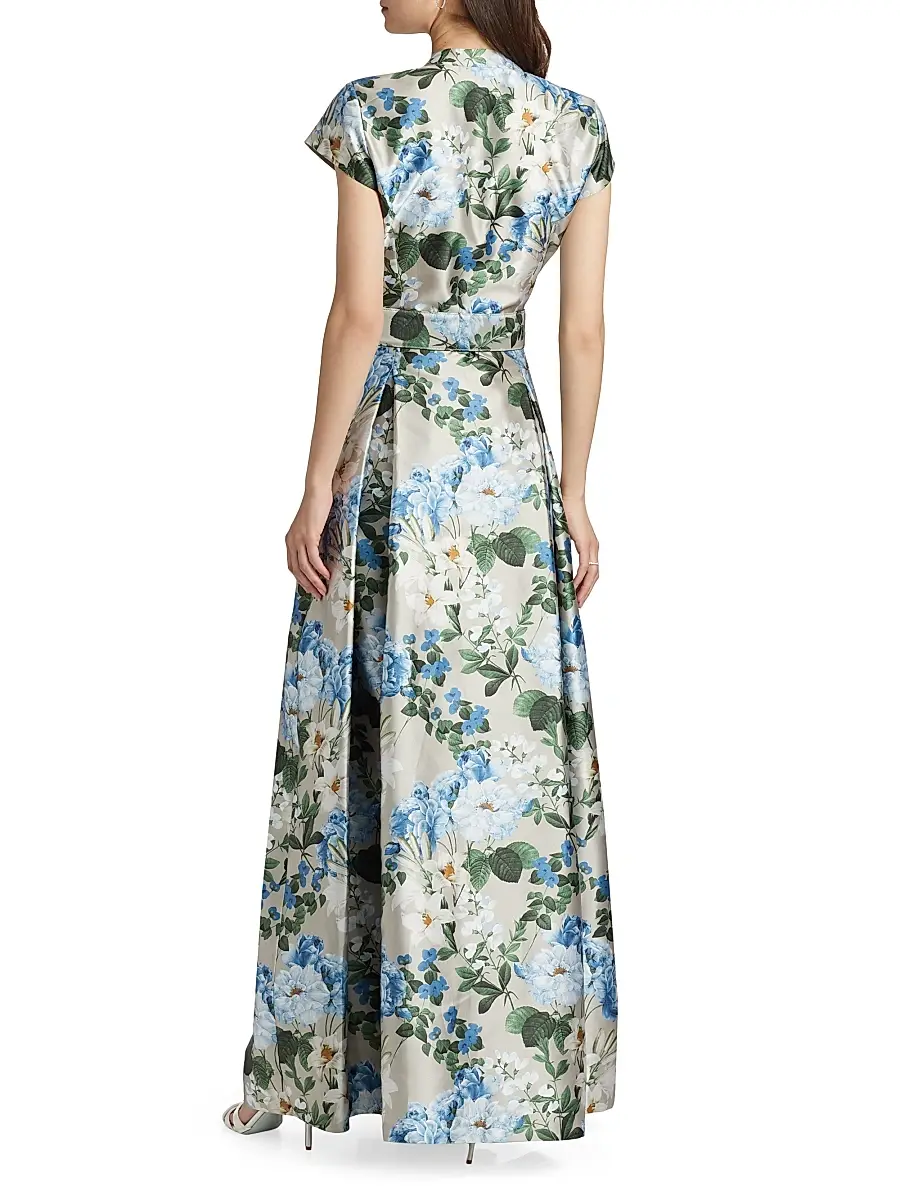SACHIN & BABI Women's Marta Floral Belted Gown | Thumbnail 5 SACHIN & BABI Women's Marta Floral Belted Gown | Thumbnail 5