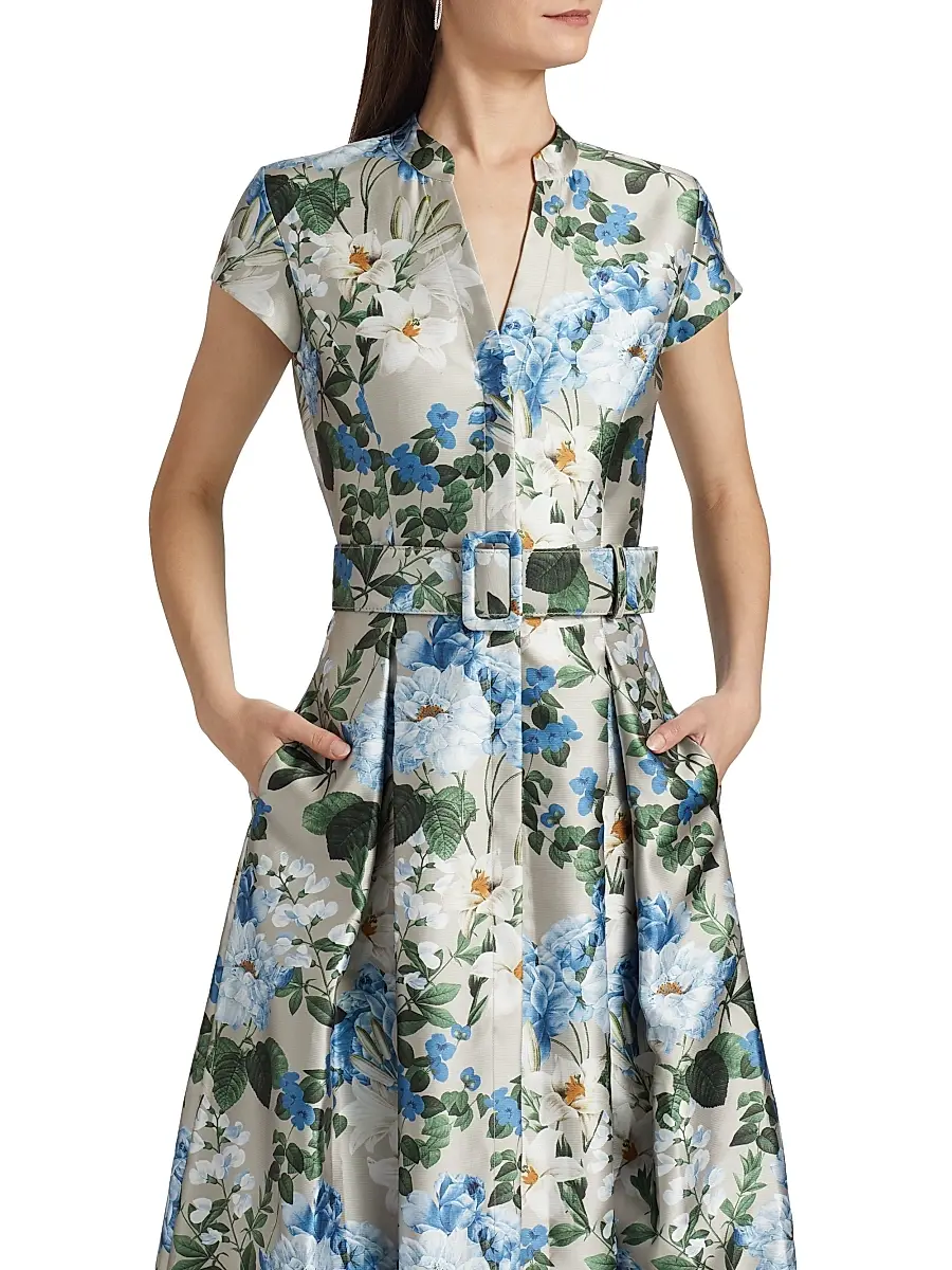 SACHIN & BABI Women's Marta Floral Belted Gown | Thumbnail 7 SACHIN & BABI Women's Marta Floral Belted Gown | Thumbnail 7