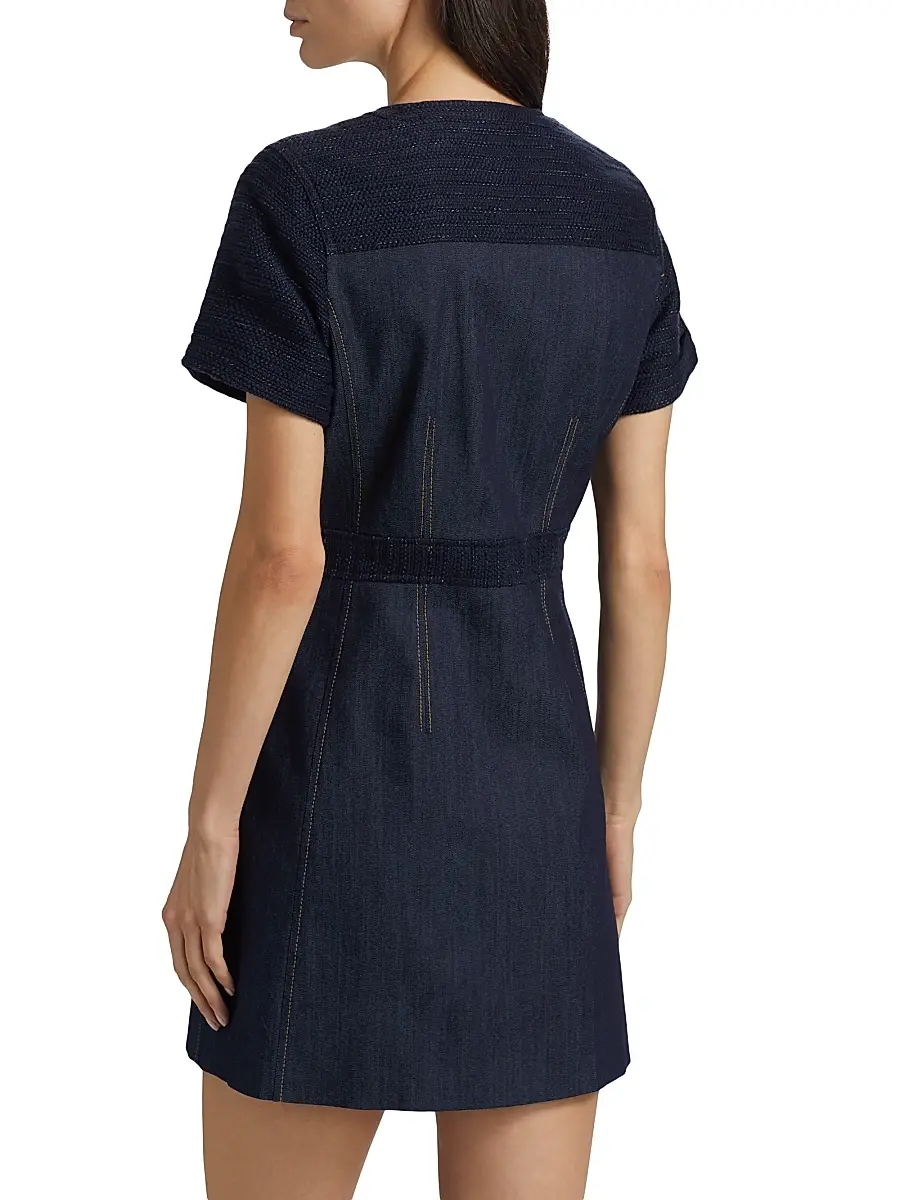 Cinq à Sept Women's Layla Braided Tweed Minidress | Thumbnail 5